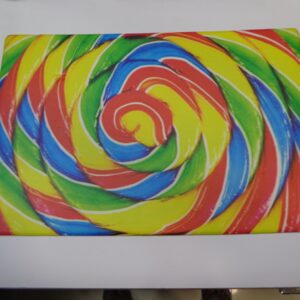Rainbow design door mat