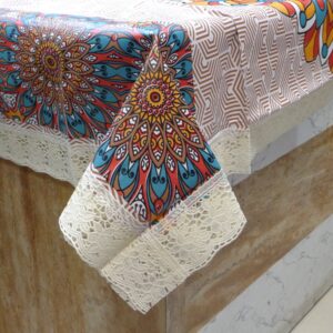 colourful table cover