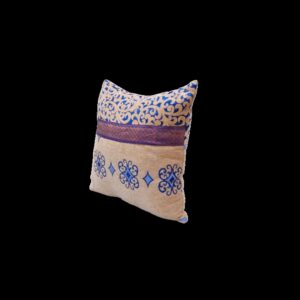 Blue pattern cushion cover