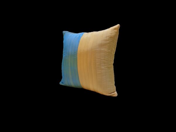 Blue & yellow cushion cover