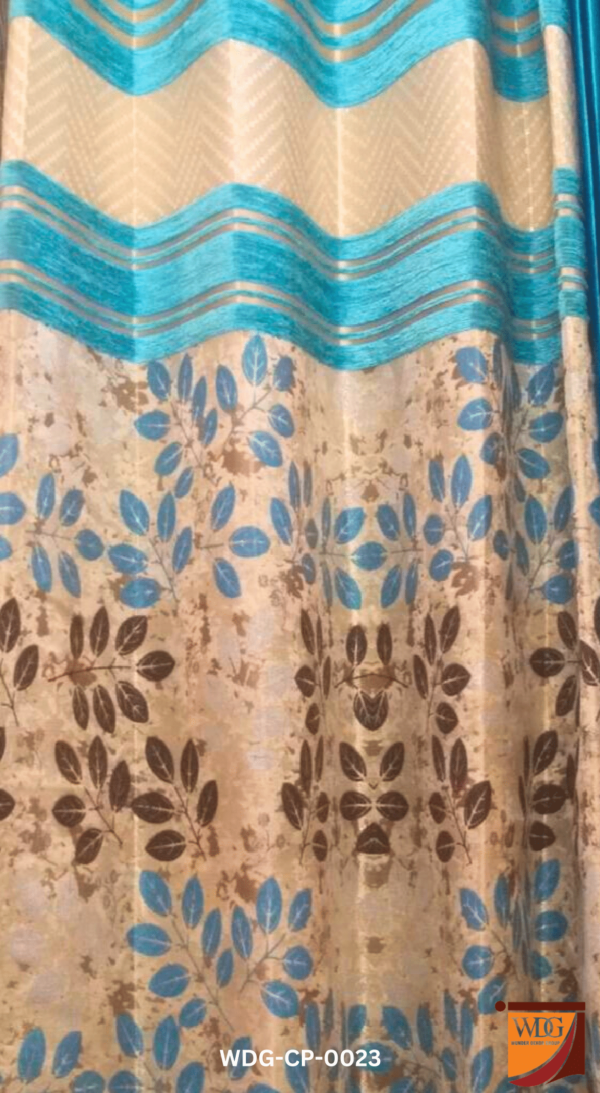 Blue curtain design