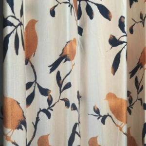 Bird pattern curtain